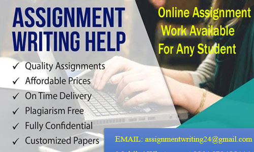 Online Assignment Work Available For Any Student